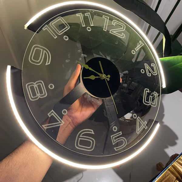 Modern Style Neon X Clock Ambient Light