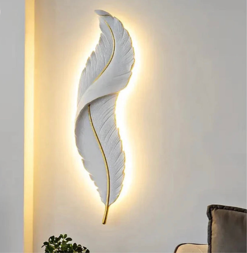 Decorative LED Leaf Indoor Wall Lamp 3 feet large