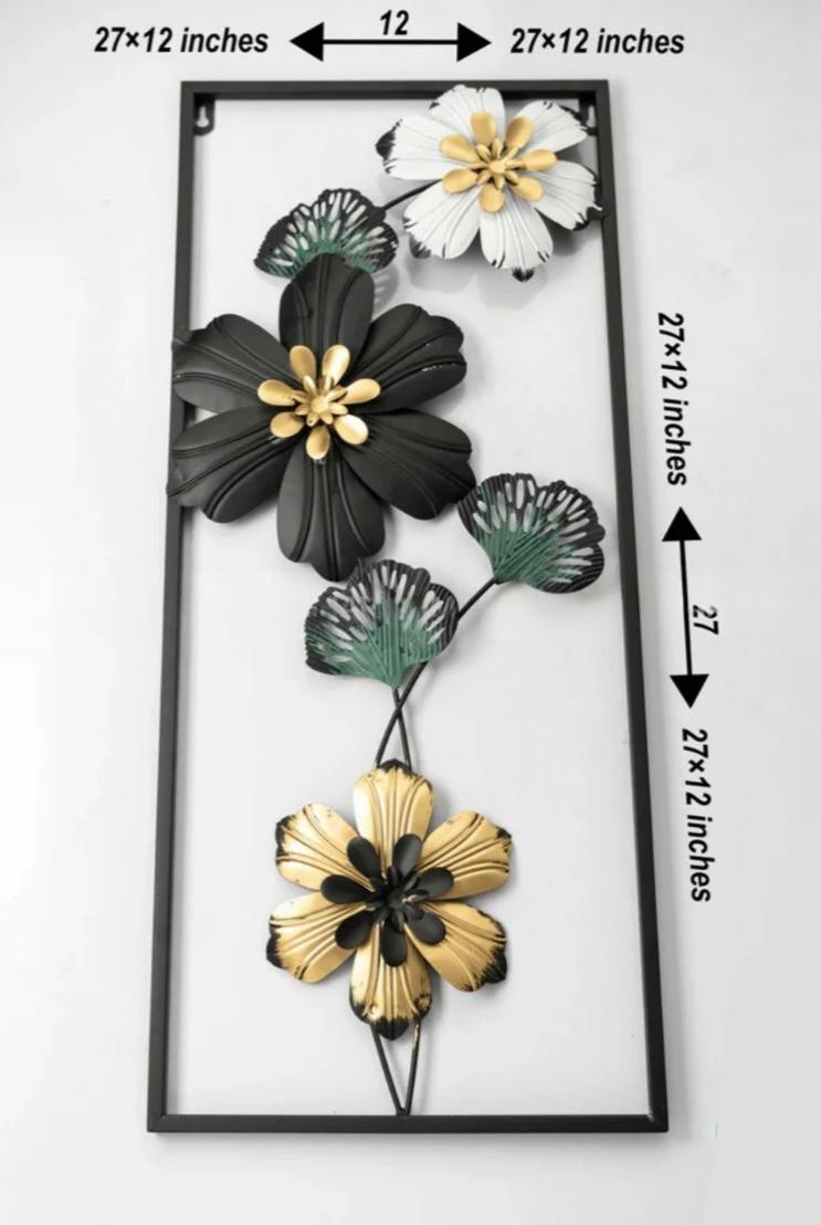 Imported Premium Quality Metal Flower Frame – Elegant Decorative Wall Art