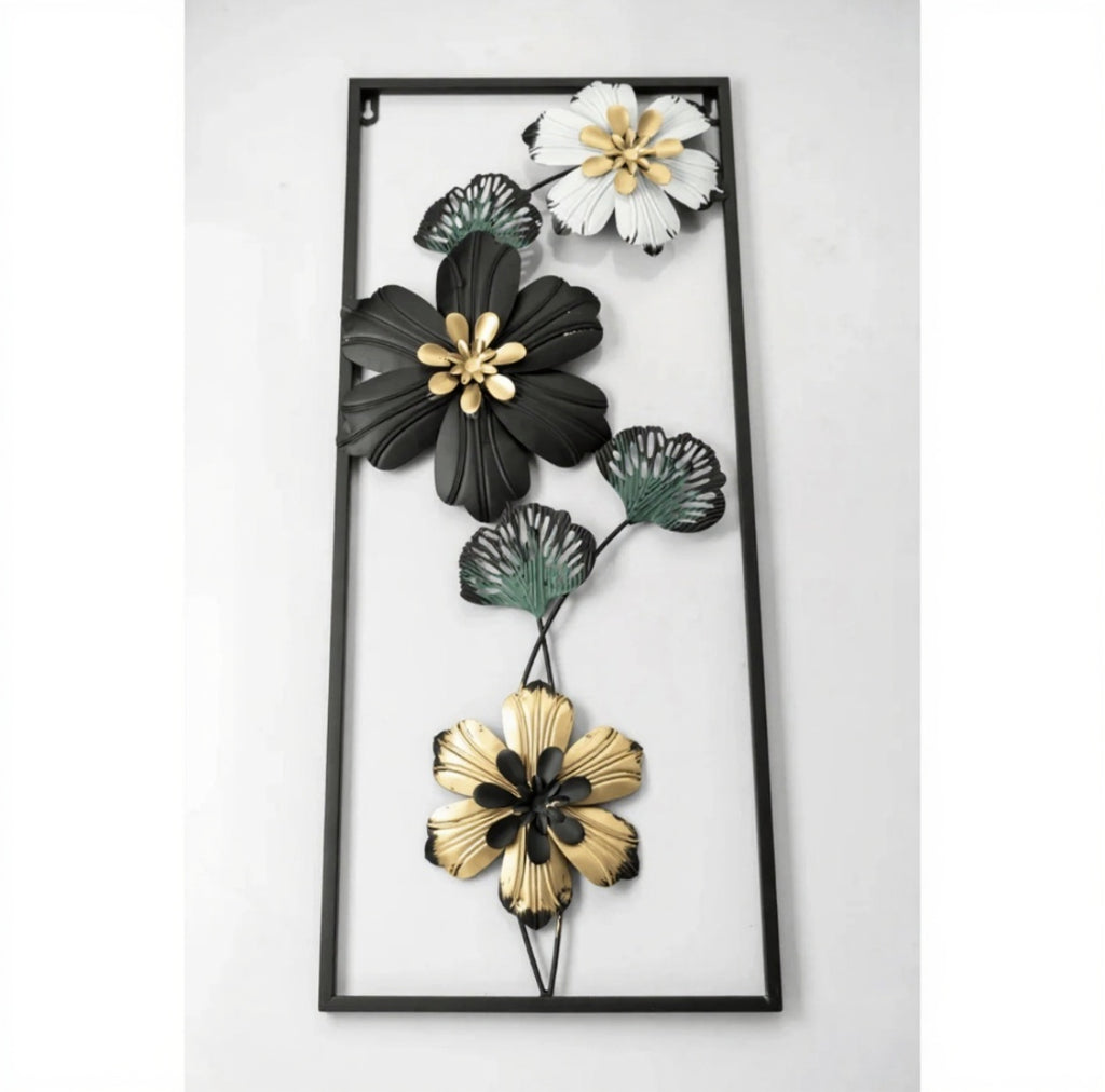 Imported Premium Quality Metal Flower Frame – Elegant Decorative Wall Art