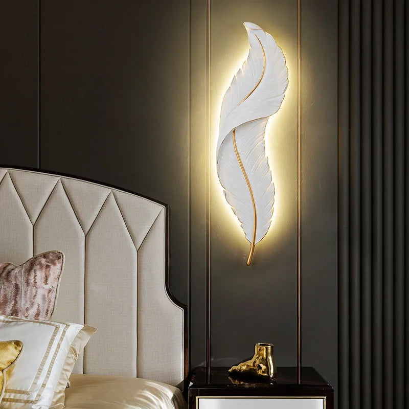 Decorative LED Leaf Indoor Wall Lamp 3 feet large