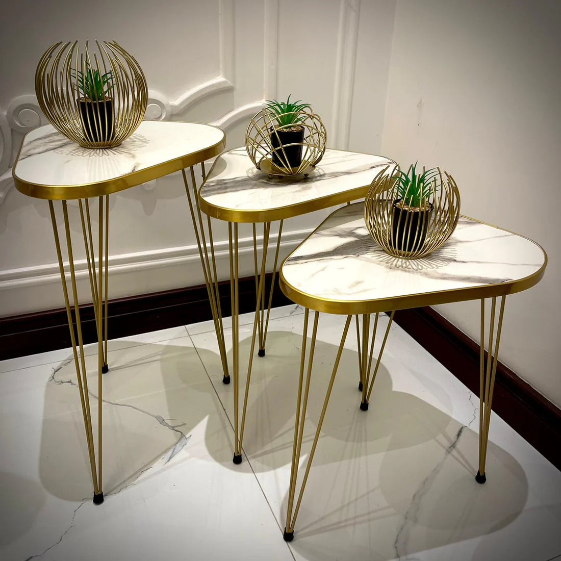 Modern Coffee Table – Nesting End Table & Side Table Set for Stylish Living